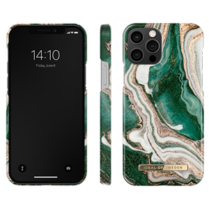 iDeal Of Sweden - Fashion Case Golden Jade Marble - iPhone 12/12 Pro