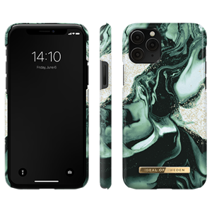 iDeal Of Sweden - Fashion Case Golden Olive Marble - iPhone 11 Pro, XS & X