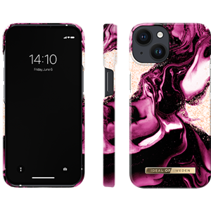 iDeal Of Sweden - Fashion Case Golden Ruby Marble - iPhone 14