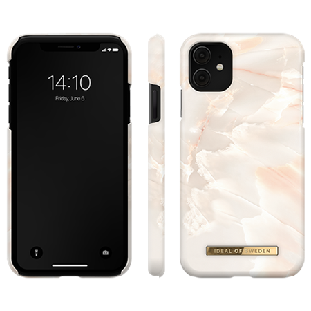 iDeal Of Sweden - Fashion Case Rose Pearl Marble - iPhone 11 & XR