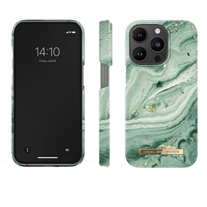 iDeal Of Sweden - Fashion Case Mint Swirl Marble - iPhone 14 Pro
