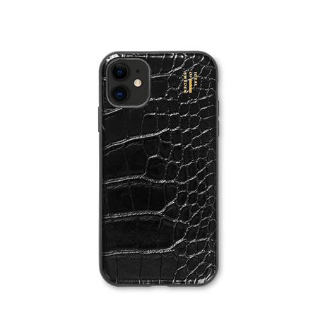 iDeal Of Sweden - Vegan Lether Case Black Croco - iPhone 11 & XR