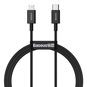 Baseus - USB-C til Lightning 1m - Sort
