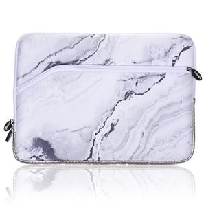 Marmor design bærbar taske 12" 13" - Hvid