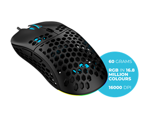 Nordic Gaming Vapour NG-MS20 Kabling - Sort