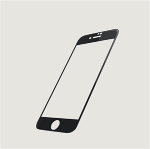 PanzerGlass - Edge To Edge Beskyttelsesglas - iPhone 6, 6S, 7 & 8 Plus - Sort, set foran fra siden