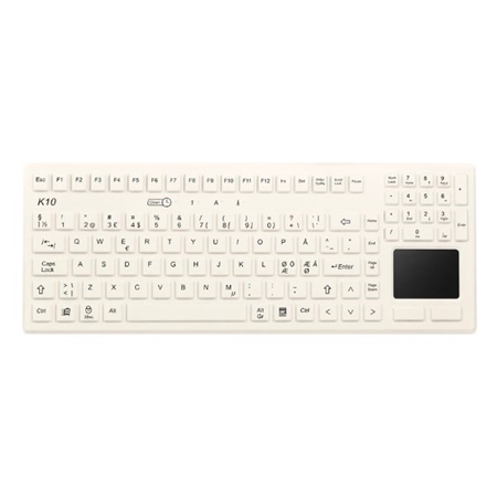 PROKEYS USB kablet tastatur - K10-MED - Dansk - Hvid - Grade A