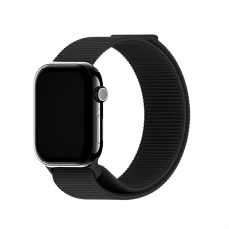 Holdit - Black Nylon Rem til Apple Watch 49/45/44 & 42mm