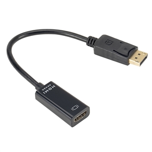 Adapter - Displayport til HDMI - 20 cm