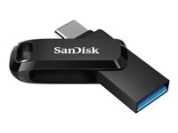 SanDisk - USB-C 3.2 Gen 1 Sort - 256GB, set fra oven