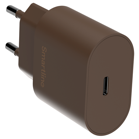 Smartline - USB-C 20W Adapter - Mørkebrun
