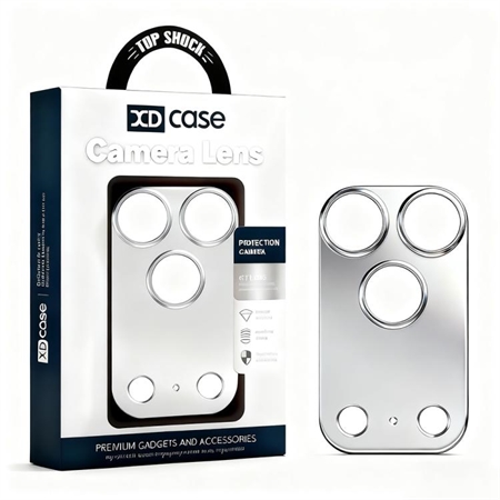 Twinx - Kamera Beskyttelsesglas Sølv Uden Linser - iPhone 17 Pro Max, i æsken og udenfor æsken