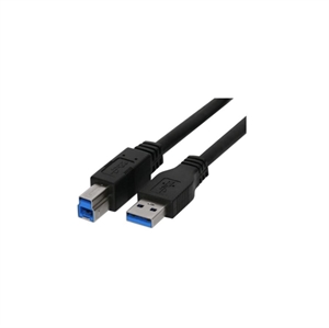 USB 3.0 kabel - USB-A han / USB-B han - 1.8 m