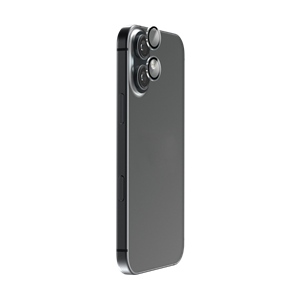 dbramante1928 - Individuelt kameralinsebeskytter-sæt - iPhone 17, set med kamera linserne foran kameraret