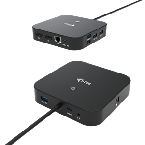 I-Tec USB-C Dual Display Dock understøtter opladning op til 100W