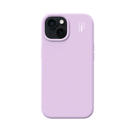 iDeal Of Sweden - Silicone Case Lavender Milk - iPhone 13, 14, 15 & 16E, set bagfra