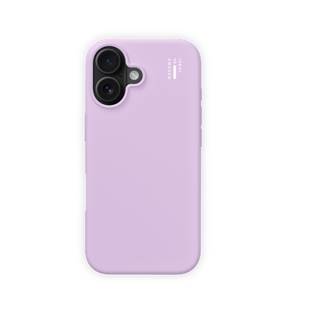 iDeal Of Sweden - Silicone Case Lavender Milk - iPhone 16, set bagfra