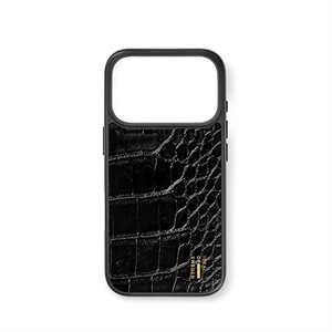 iDeal Of Sweden - Vegan Leather MagSafe Case Black Croco - iPhone 17 Pro Max, set bagfra