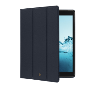 iPad 10.2'' dbramante1928 Milan Cover - Pacific Blue, set foran med ipad åben i coveret