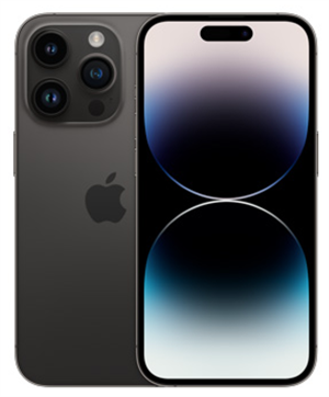 Apple iPhone 14 Pro 128GB Space Black Grade B - For og Bagside