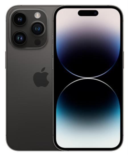 Apple iPhone 14 Pro 128GB Space Black Grade B - For og Bagside
