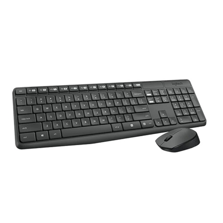Logitech MK235 Trådløs tastatur og mus sæt - Dansk